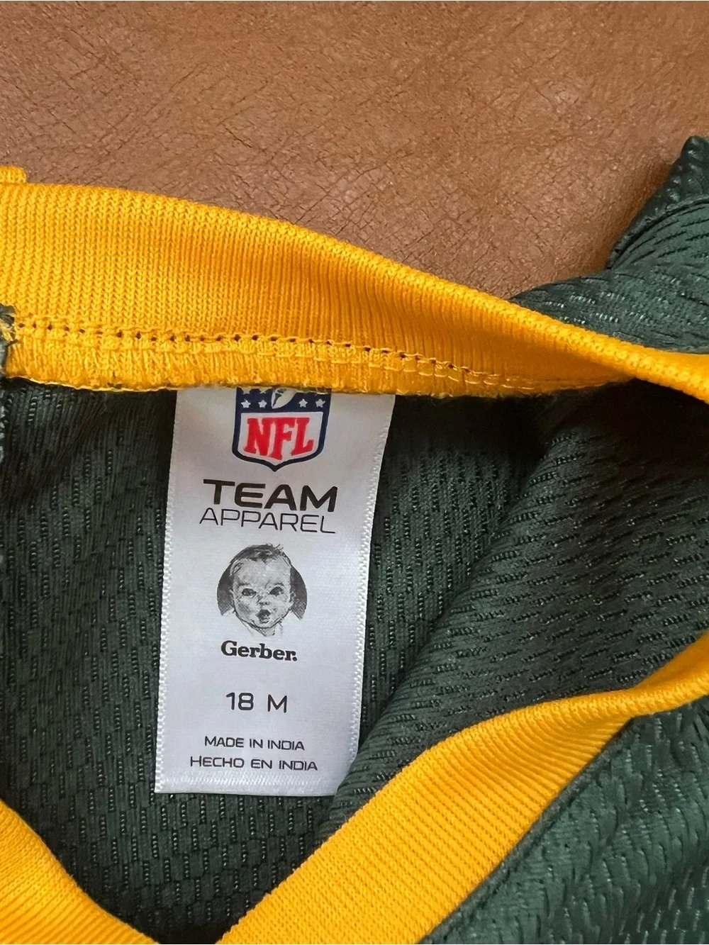 NFL Team Apparel Baby Girl Green Gerber Green Bay Packers Dress Sz 18M